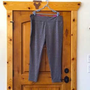 SPORT ESSENTIALS Athleisure leggings, marled grey, size 3X